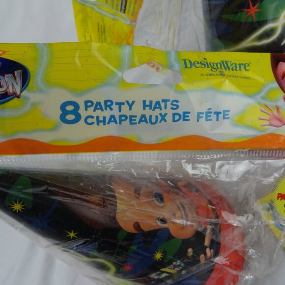 Y2K 2002 Jimmy Neutron 2 Pack of Gift Bags and 2 Pack of Party Hats. - Picture 6 of 7